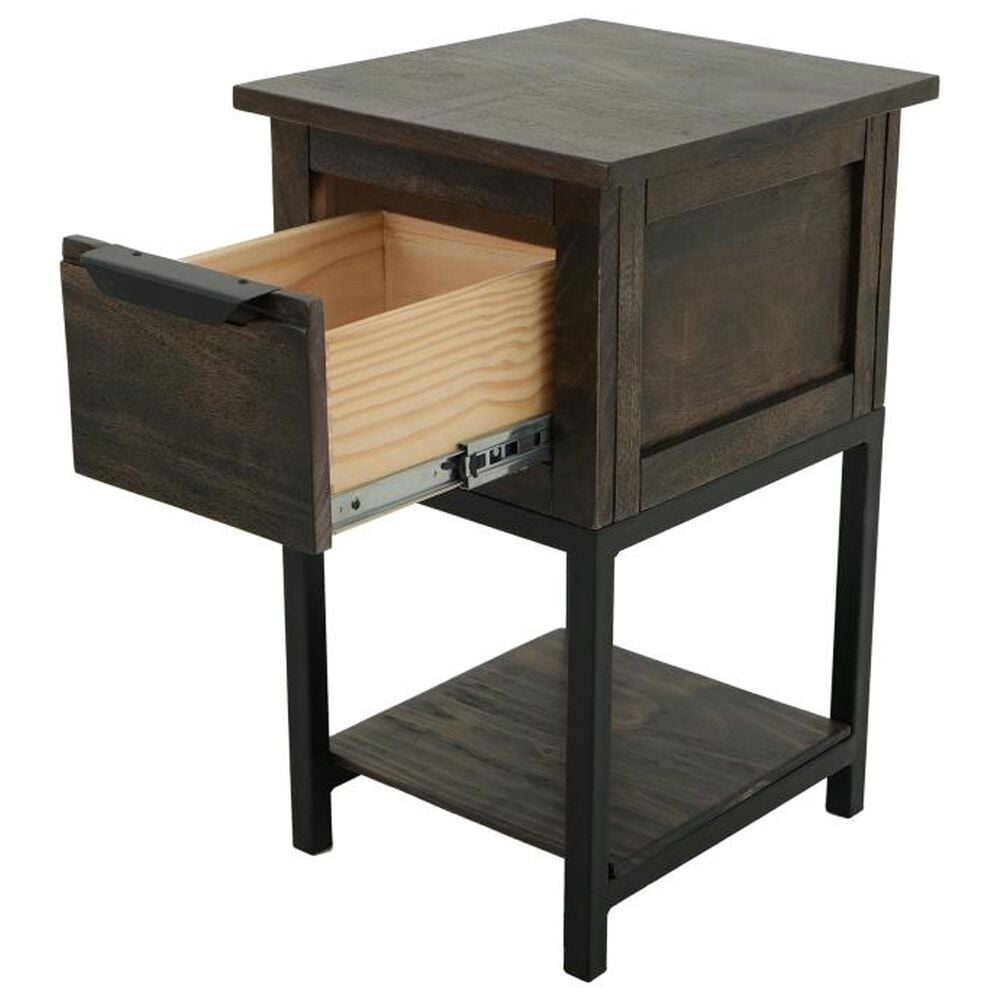 Fallridge Dark Mita Chairside Table in Stained Dark, , large