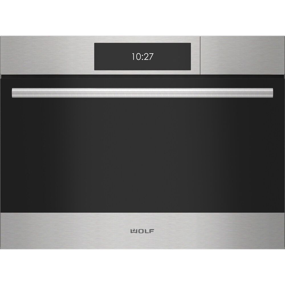 Wolf Appliances 24" Plumbed E Series Transitional Convection Steam Oven in Stainless Steel, , large