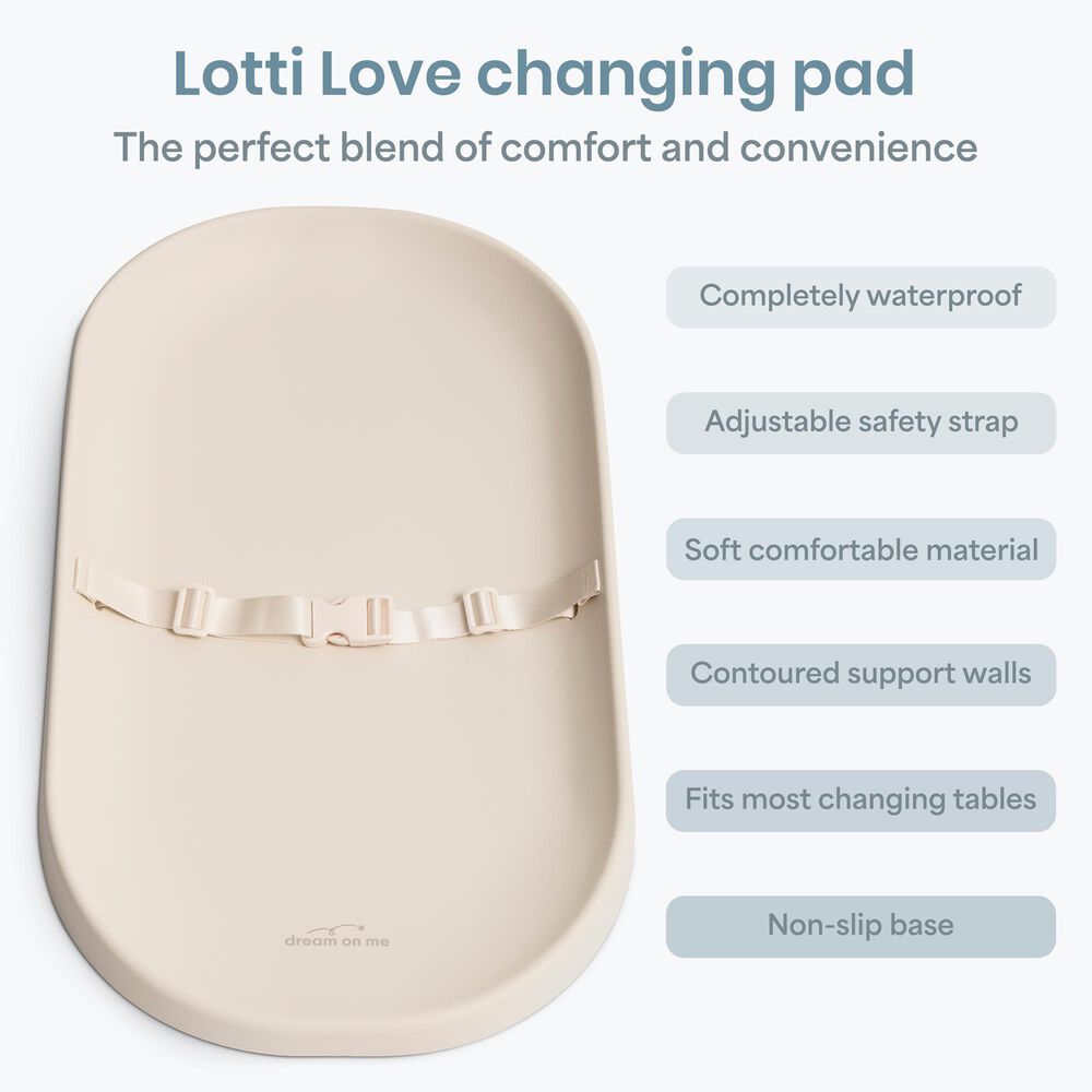 Evolur Dream On Me Lotti Love Changing Pad in Magonlia White, , large