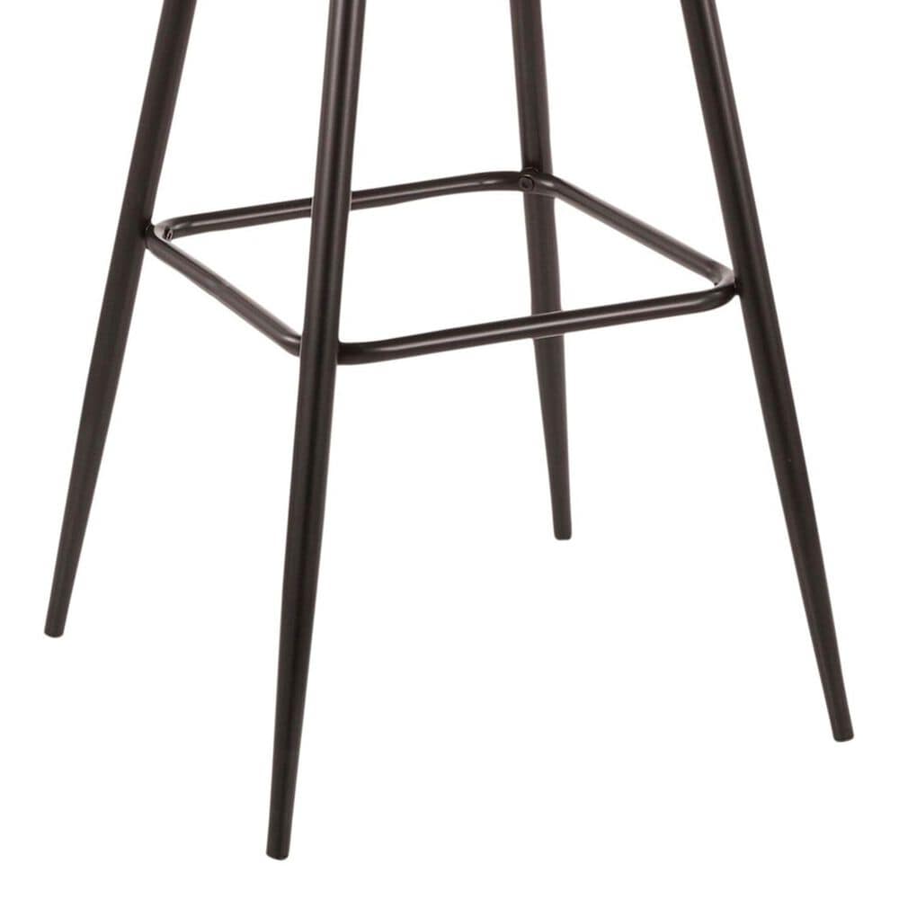 Lumisource Margarite Barstool with Cream Cushion in Black &#40;Set of 2&#41;, , large