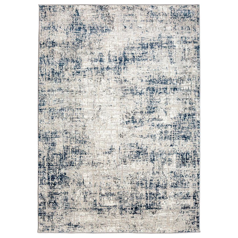 Radici USA Livigno Transitional 7"10" x 10"6" Blue Area Rug, , large