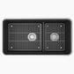 Kohler Cairn Smart Divide 33.5" Undermount Double Bowl Kitchen Sink in Matte Black, , large