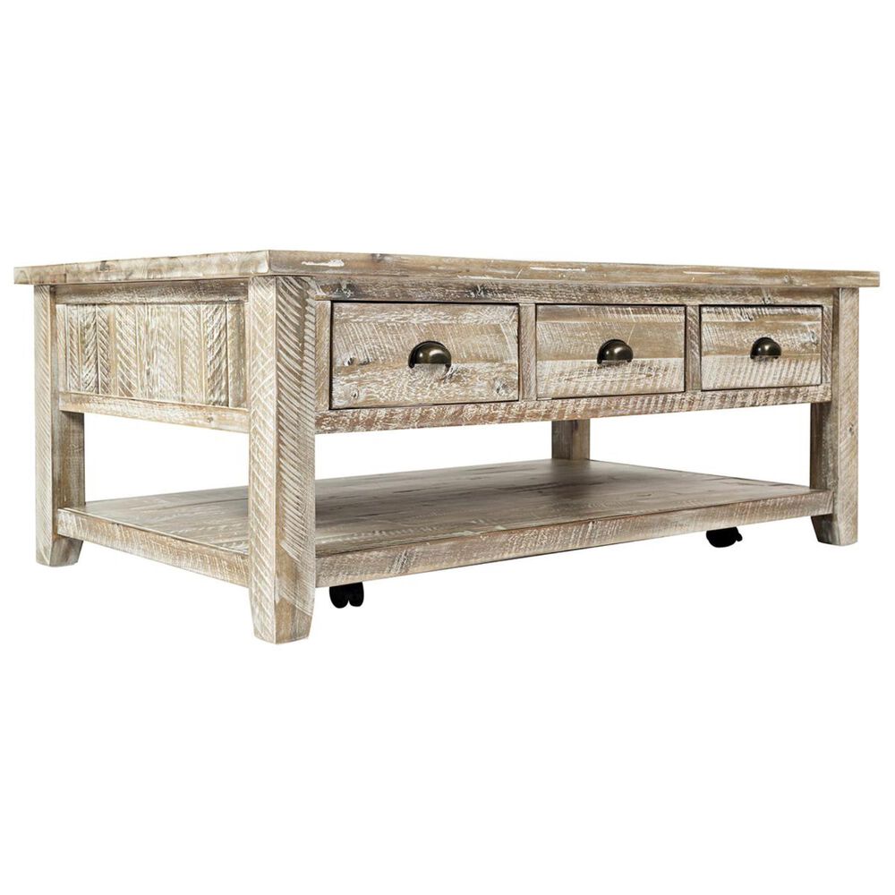 Waltham Artisan"s Craft Cocktail Table in Washed Gray, , large