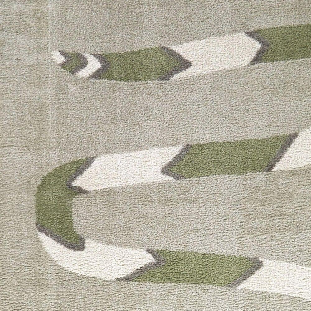 Balta Rugs Serpieri Snake 5&#39;3&quot; x 7&#39; Grey Kids Area Rug, , large