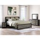 Ashley Broachmyn King LED Bookcase Bed in Black and Gray, , large