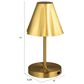 Creative Coop Metal LED Table Lamp with Touch Sensor in Gold, , large