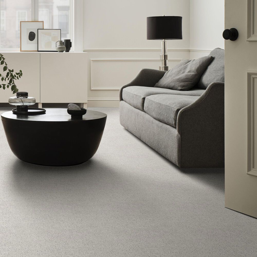 Shaw Cabana Bay Solid Carpet in Ice, , large