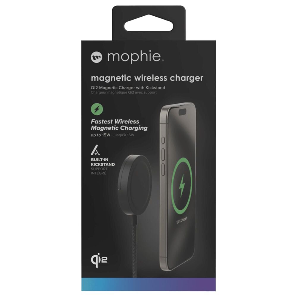 Mophie Wireless Charging Pad with Kickstand in Black, , large