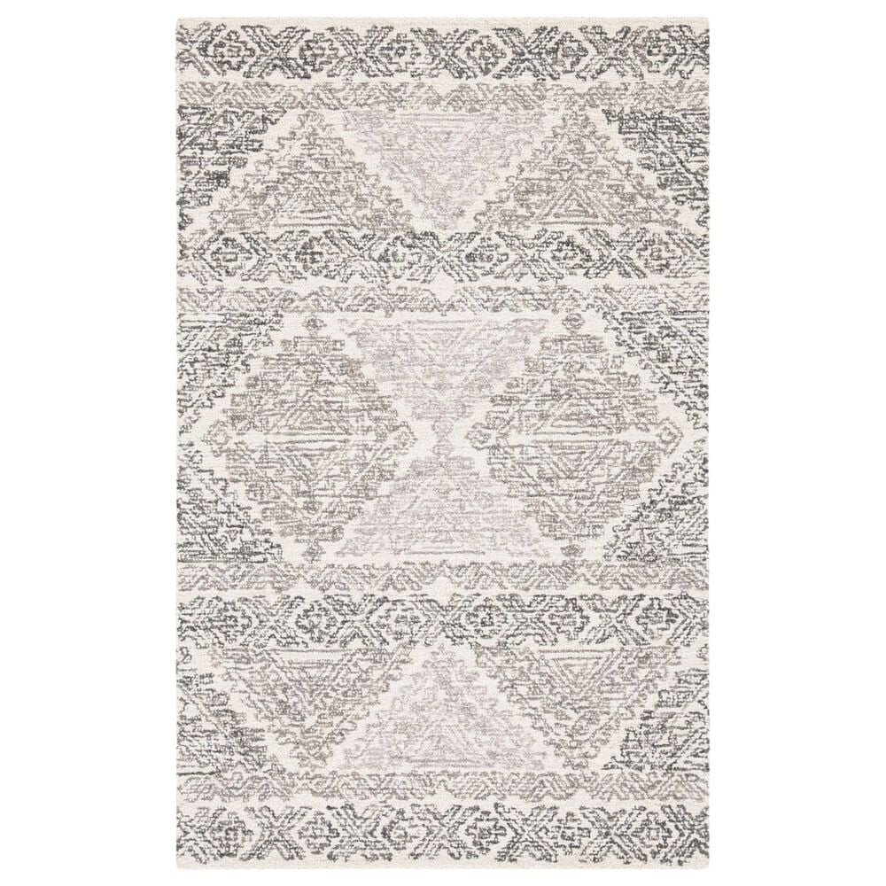 Safavieh Micro-Loop 3" x 5" Ivory and Light Brown Area Rug, , large