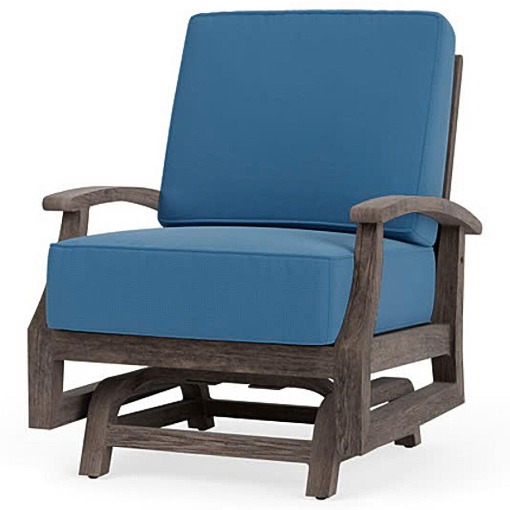 Lloyd Flanders Frontier Outdoor Spring Rocker Lounge Chair in Bamboo Bay Sky, , large