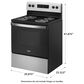 Whirlpool 4.8 Cu. Ft. Freestanding Electric Range with Self-Cleaning in Stainless Steel, , large