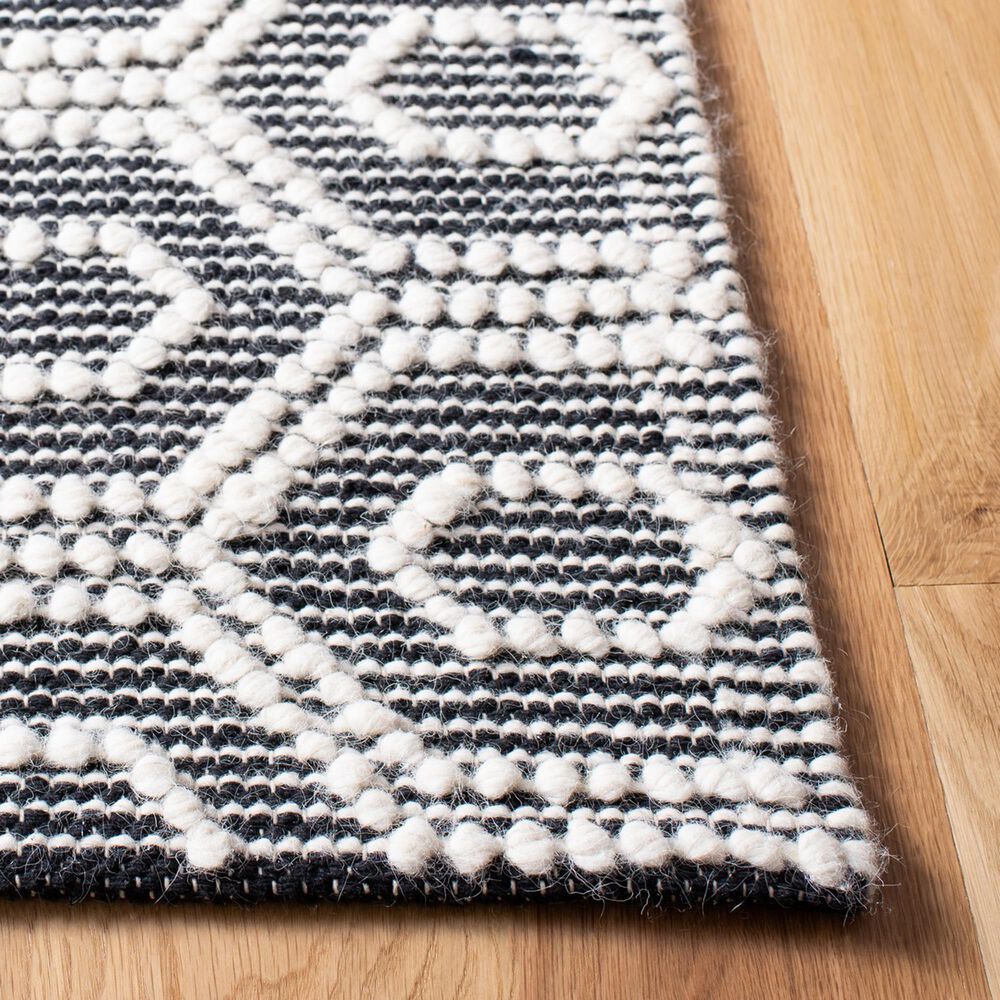 Safavieh Natura NAT476A 2&#39;3&quot; x 8&#39; Ivory and Black Runner, , large