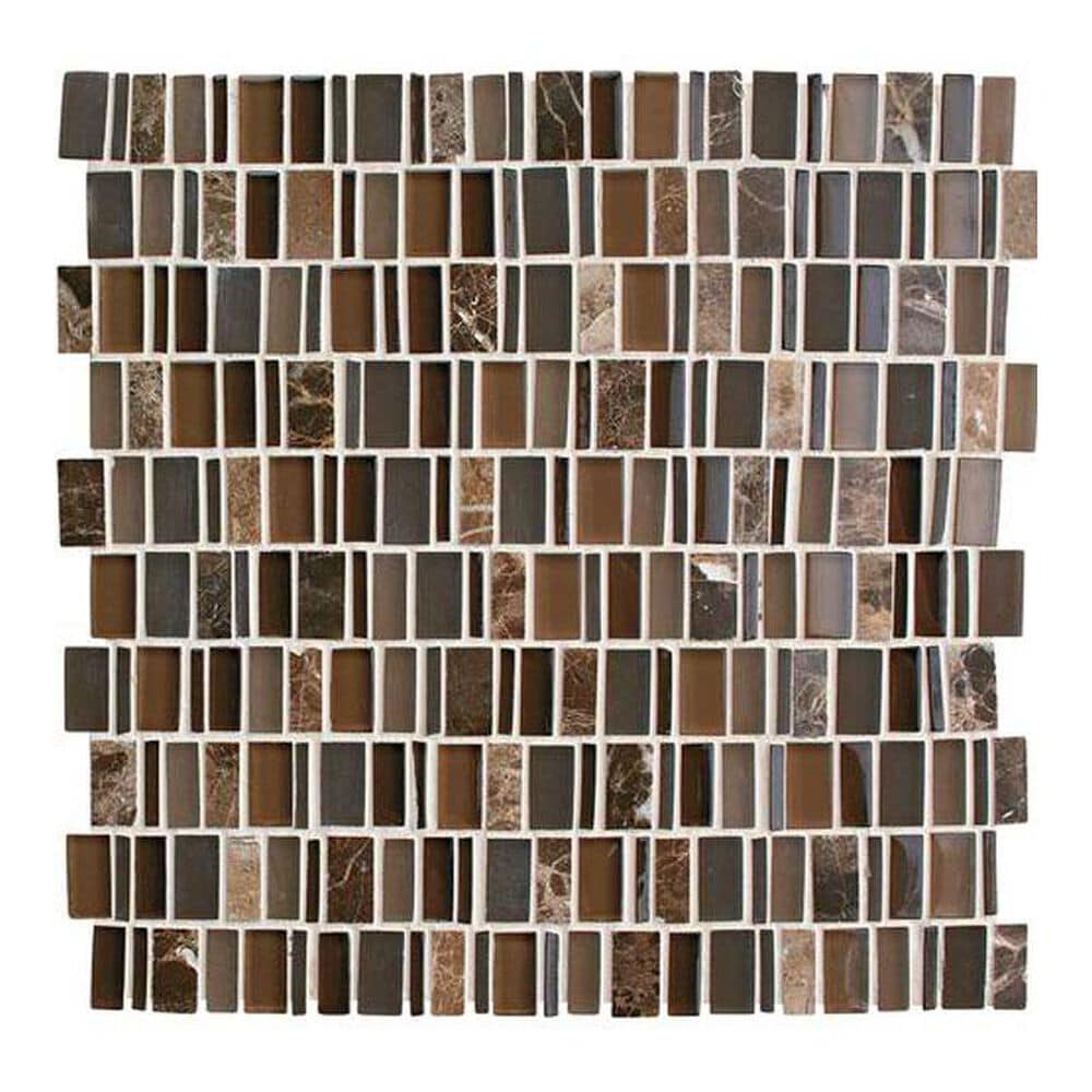 Dal-Tile Clio Mosaics Eos 12" x 12" Glass and Stone Mosaic Sheet, , large