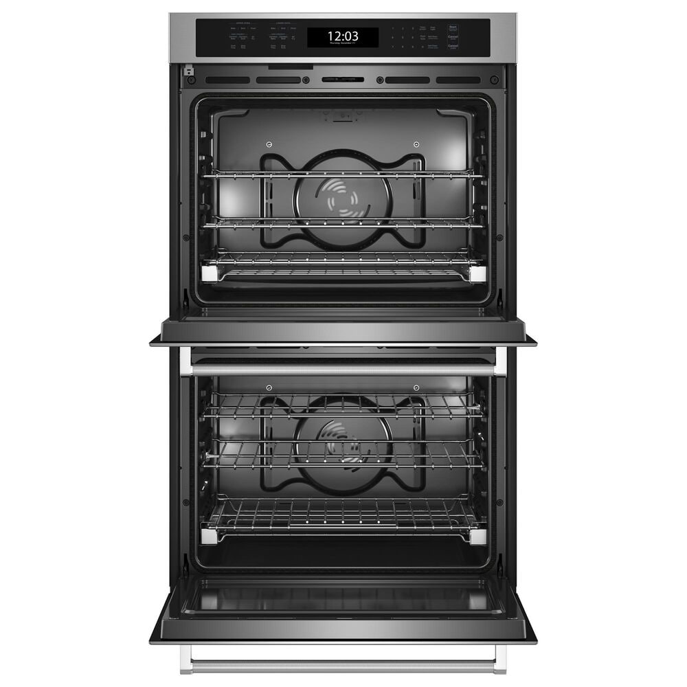 KitchenAid 2-Piece Kitchen Package with 30&quot; Double Wall Oven and 36&quot; Electric Cooktop in Stainless Steel, , large