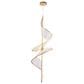 Golden Lighting Aurora 1-Light LED Large Pendant in Brushed Champagne, , large