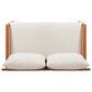 Linon Home Decor Cassius Slanted Back Bench in Off-White, , large