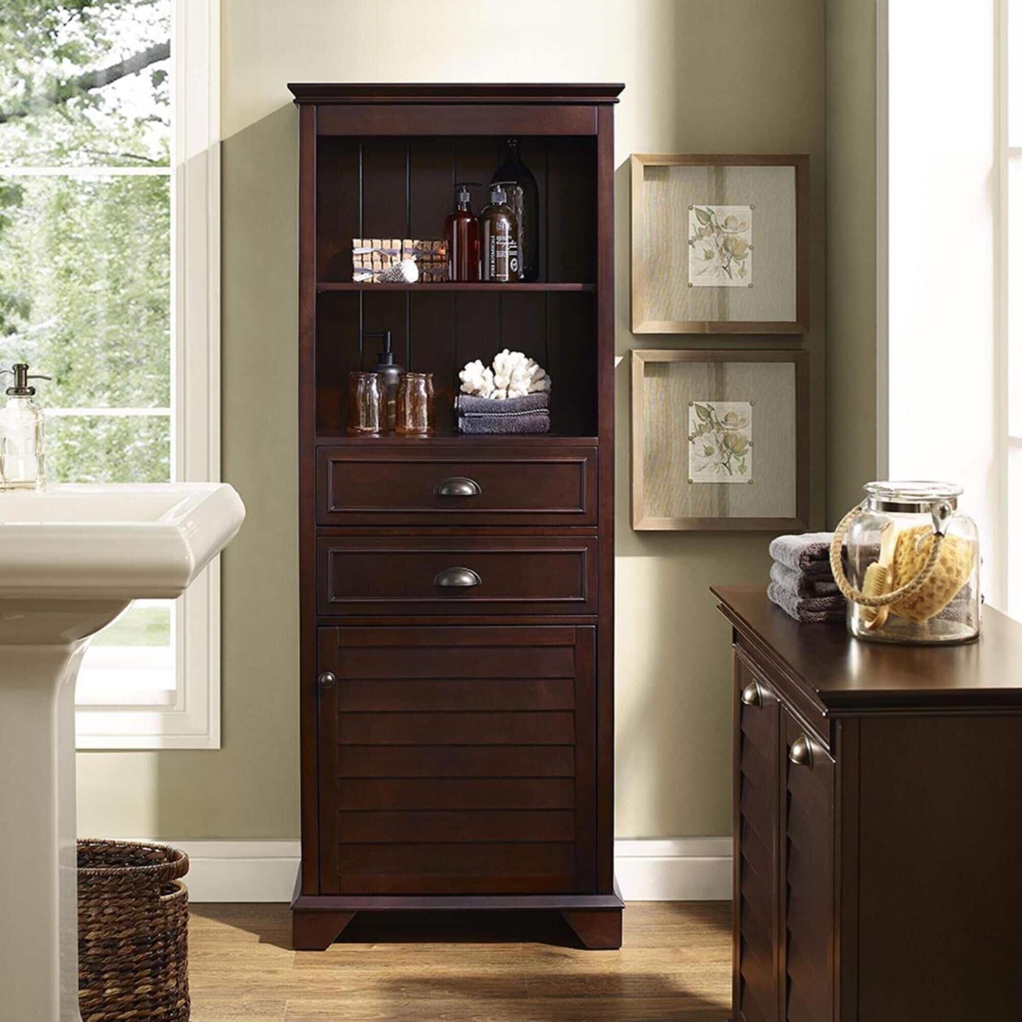 Lydia tall deals cabinet in espresso