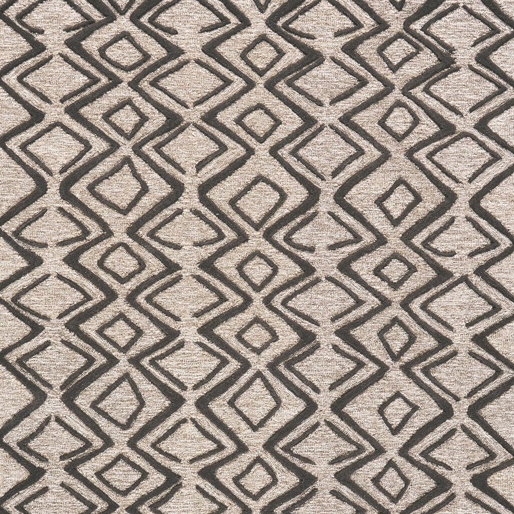 Feizy Enzo 2&#39; x 3&#39; Charcoal and Taupe Area Rug, , large