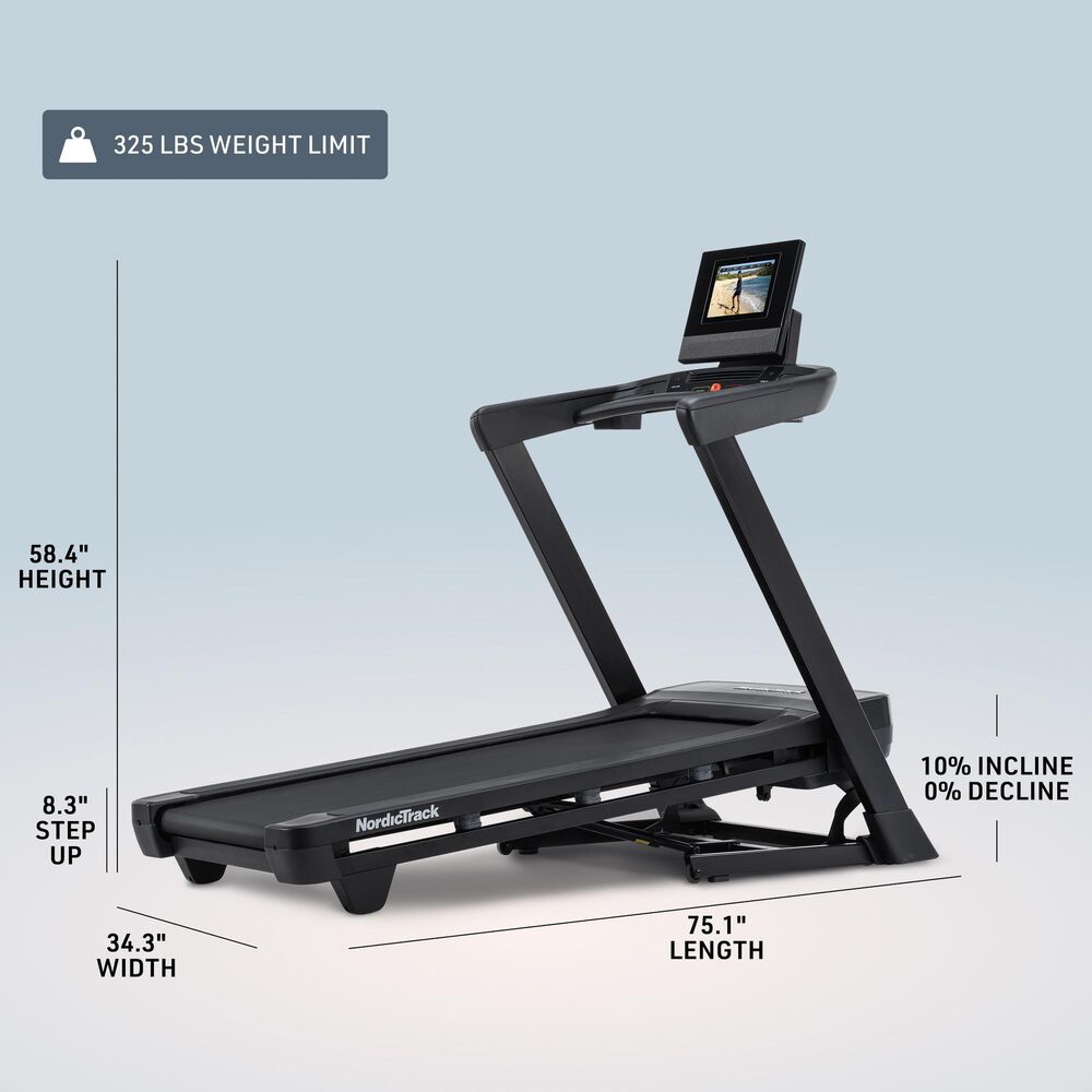 NordicTrack T Series 10 Folding Treadmill with iFIT, , large