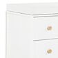 Babyletto Lolly 3 Drawer Changer Dresser with Removable Changing Tray in White and Natural, , large