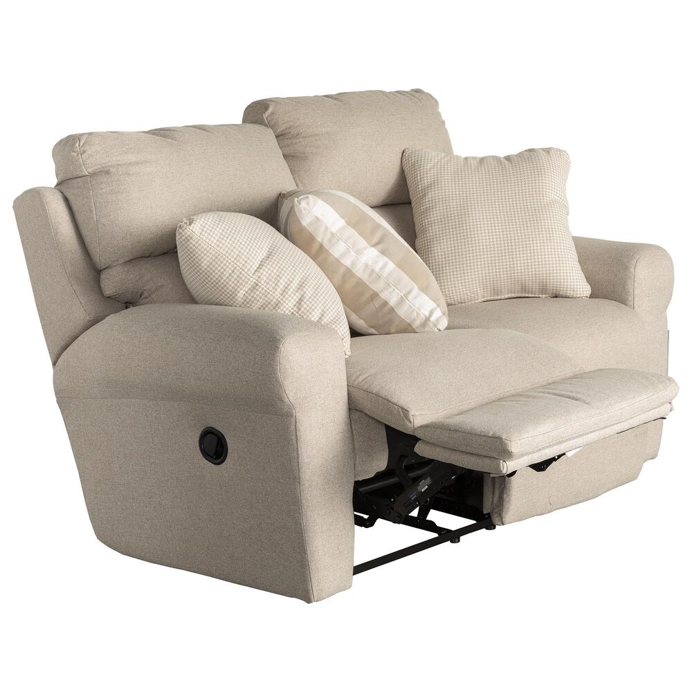 Catnapper Westport Lay Flat Reclining Loveseat in Cement, , large