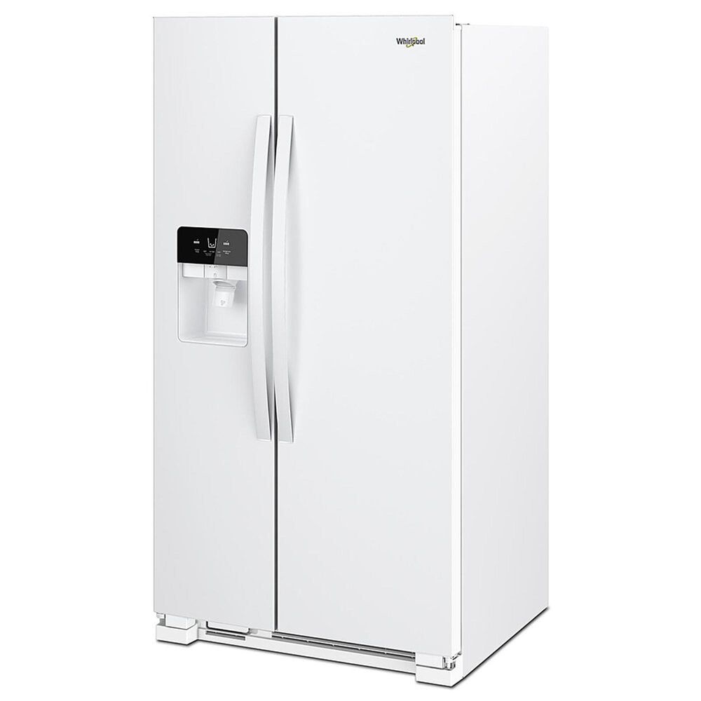 Whirlpool 21.4 Cu. Ft. 33&quot; Wide Side-by-Side Refrigerator in White, , large
