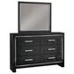 Ashley Kaydell 3-Piece Queen Upholstered Headboard Set in Black and Dark Gray, , large