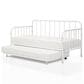 Furniture of America Wren Twin Daybed with Trundle in White, , large