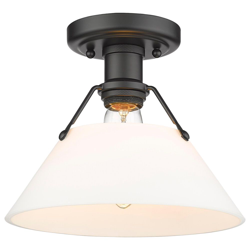 Golden Lighting Orwell Flush Mount in Matte Black, , large