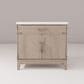 Lexora Home Laurel 36" Single Bathroom Vanity in Grey Oak with White Quartz Top and Rectangular Sink, , large