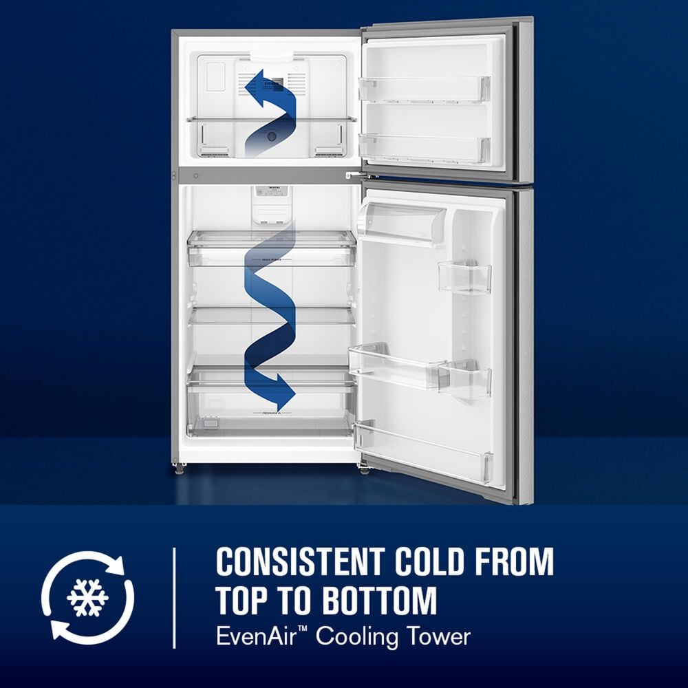 Maytag 19 Cu. Ft. Top Freezer Refrigerator with Garage Mode in Fingerprint-Resistant Stainless Steel, , large