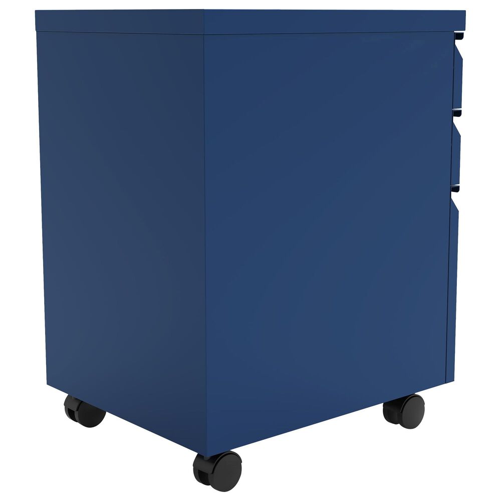 Furniture of America Crenshaw File Cabinet in Navy Blue, , large