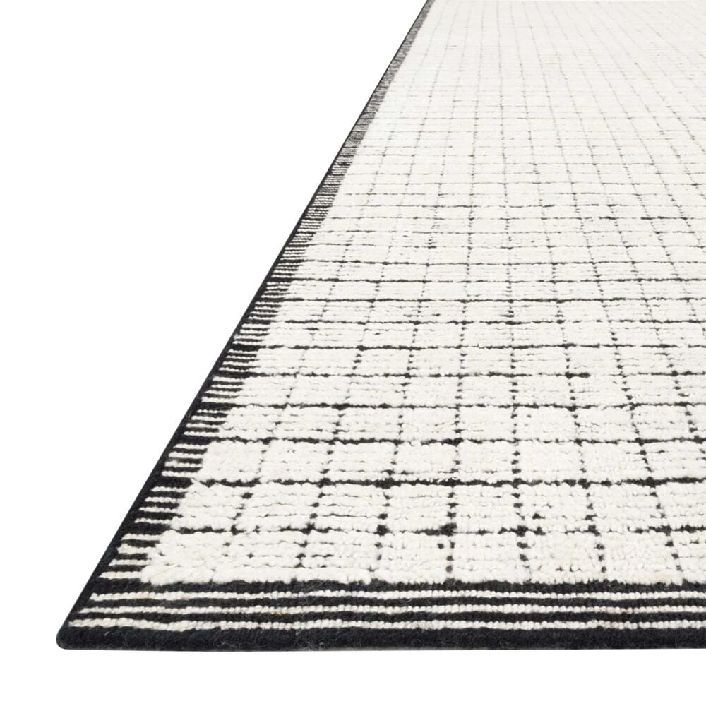 Loloi Beverly BEV-01 5&#39;6&quot; x 8&#39;6&quot; Ivory and Black Area Rug, , large