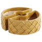 Alfresco Home Trellis Round Umbrella Patio Planter in Terra Gold (Set of 2), , large