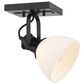 Golden Lighting Hines 1-Light Semi-Flush in Matte Black, , large