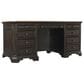 Riva Ridge Hampton 66" Executive Desk in Black Cherry, , large