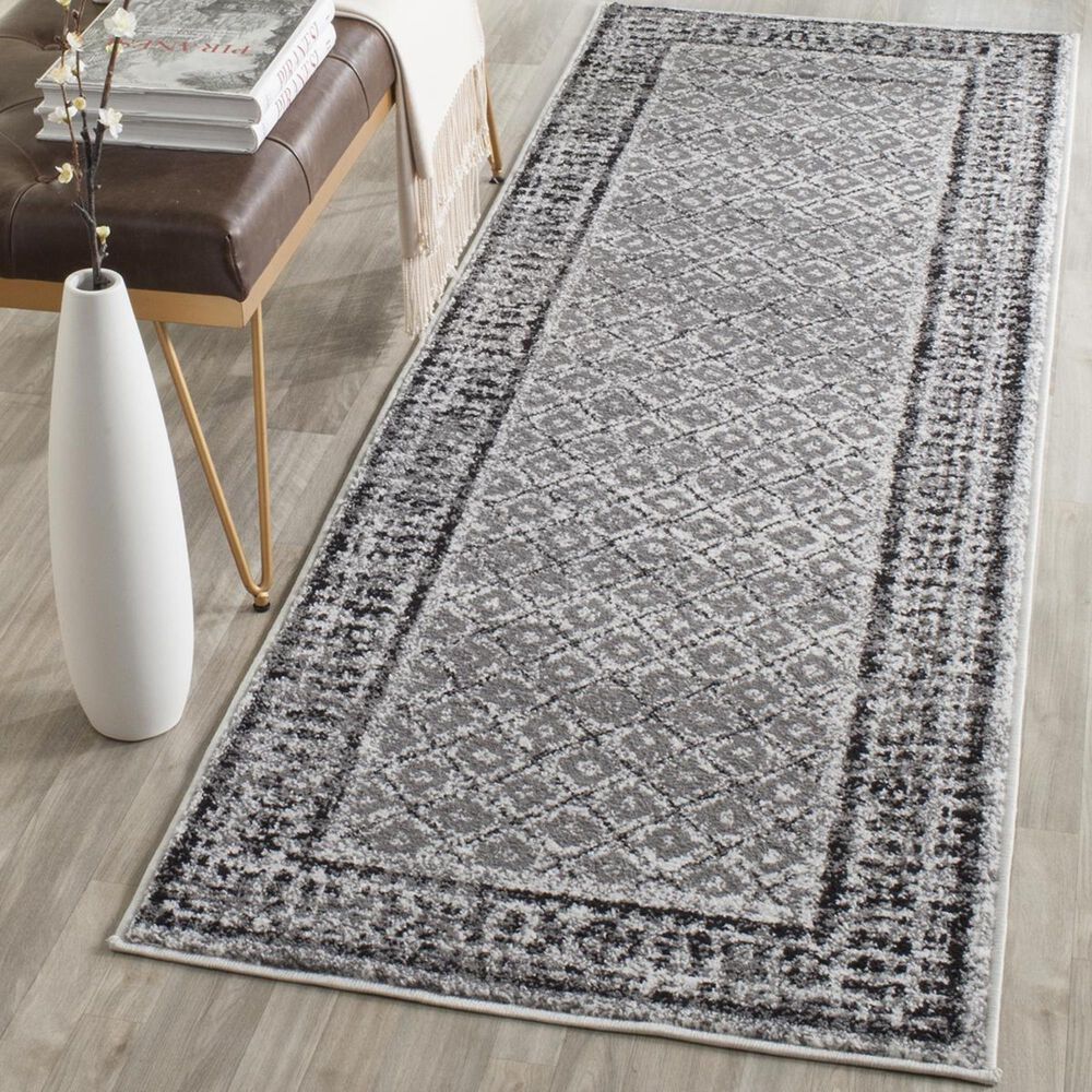 Safavieh Adirondack ADR110B-28 2&#39;6&quot; x 8&#39; Ivory/Silver Runner, , large