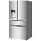 Whirlpool 22 Cu. Ft. 4-Door Depth French Door Refrigerator with EasyView Drawers in Fingerprint Resistant Stainless Steel, , large