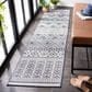 Safavieh Bermuda 2" x 10" Cream and Navy Indoor/Outdoor Performance Runner, , large