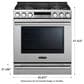 Signature Kitchen Suite 6.3 Cu. Ft. Slide-In Gas Range in Stainless Steel, , large
