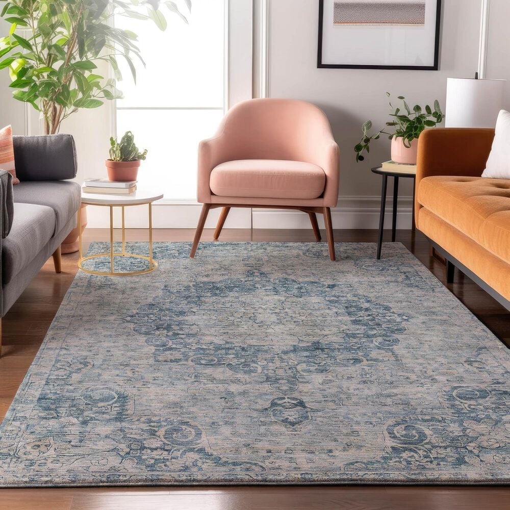 Dalyn Rug Company Tabrook TB5 Blue 3&#39; x 5&#39; Area Rug, , large