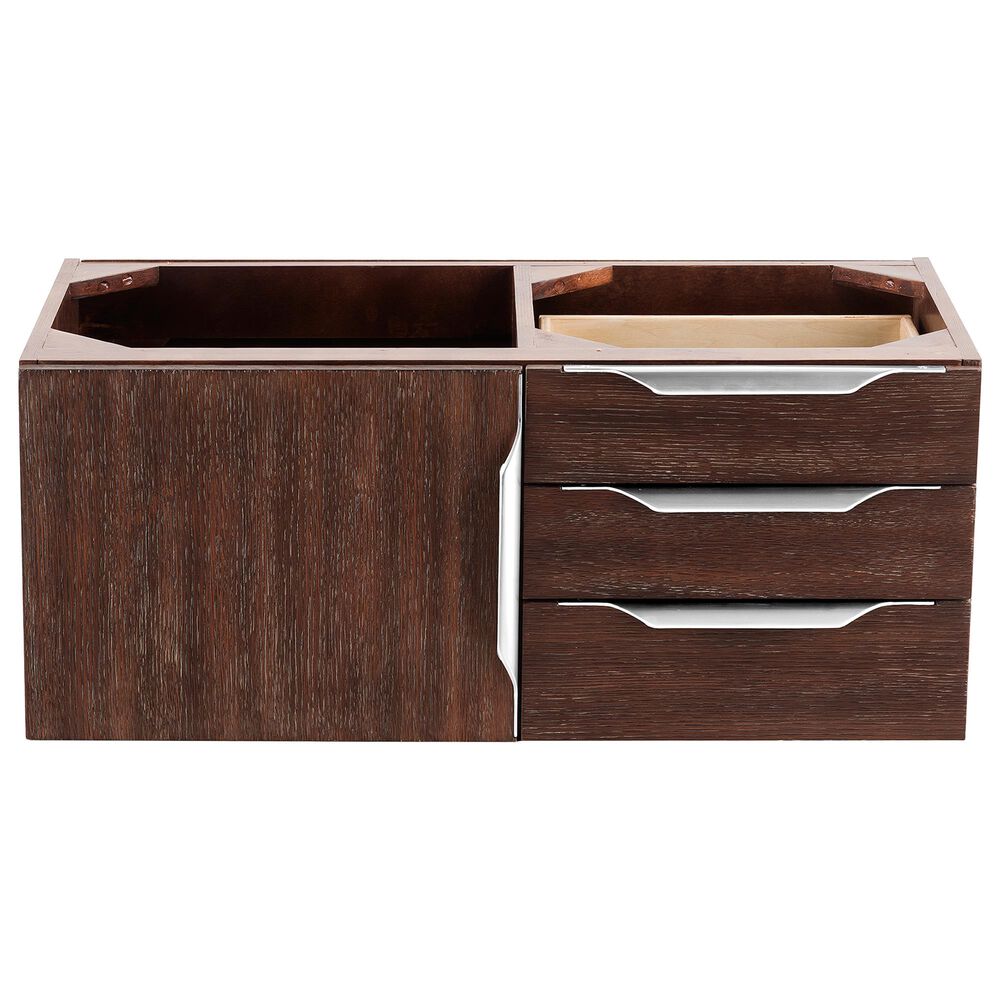 James Martin Mercer Island 36"" Single Bathroom Vanity Cabinet in Coffee Oak with Brushed Nickel Hardware, , large