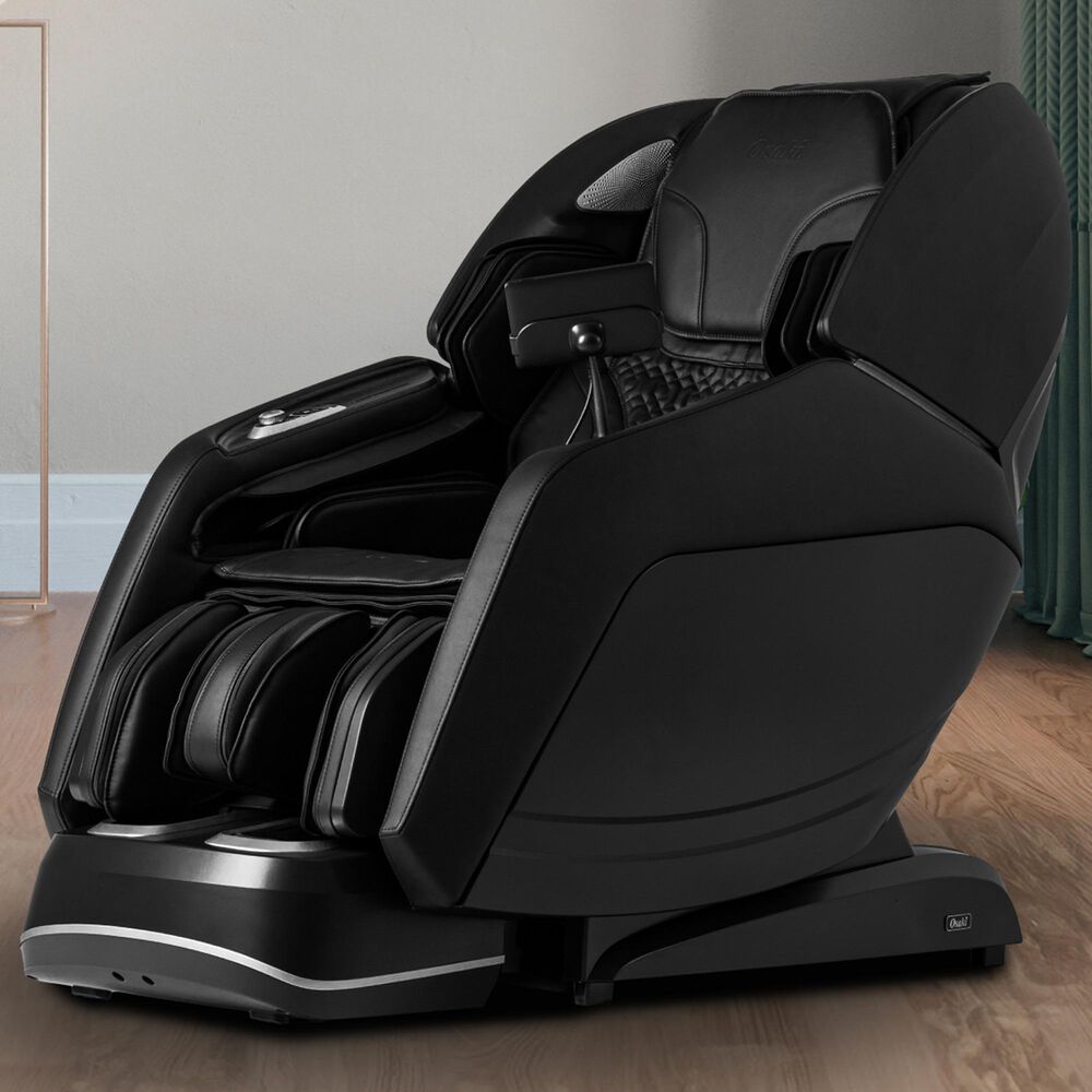 Osaki Platinum 4D and 3D Manhattan Duo Zero Gravity Massage Chair in Black, , large