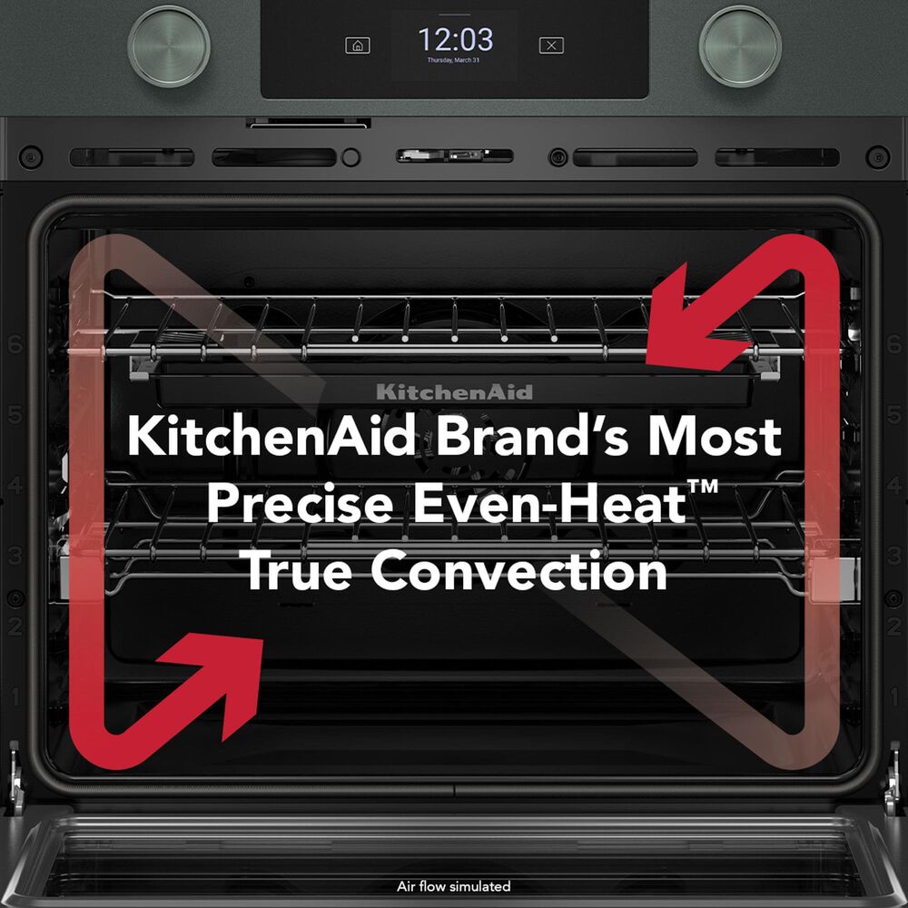 KitchenAid 2-Piece Kitchen Package with Juniper 30" Smart Double Wall Oven and Black 30" Induction Cooktop, , large