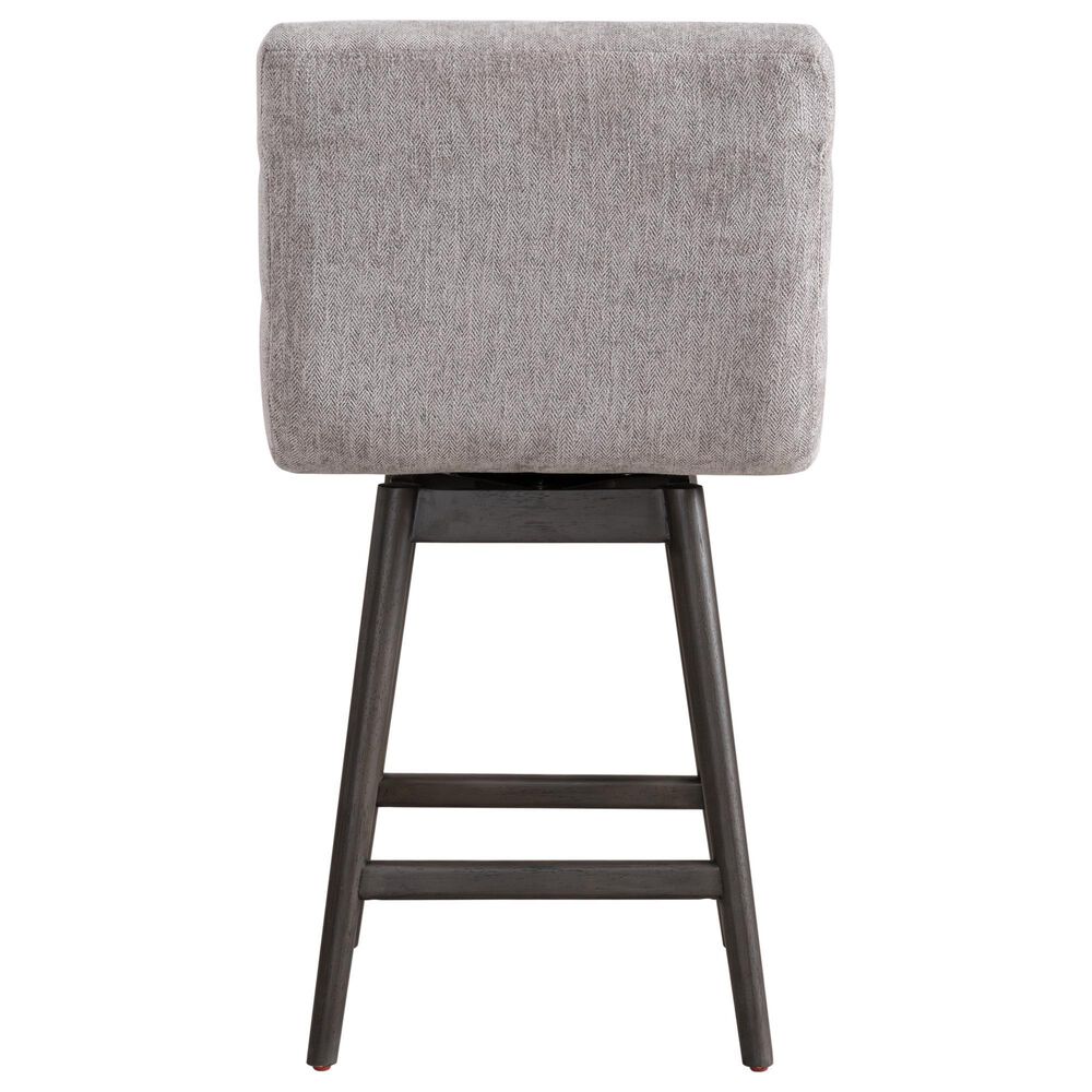 Armen Living Elias Swivel Counter Stool in Gray Oak, , large