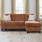 Ashley Amity Bay Stationary Queen Sofa Chaise Sleeper in Clay, , large