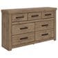 Ashley Oliandon 7 Drawer Dresser Only in Natural Rustic, , large