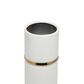 Maple and Jade Glam Vase with Equator Belt in White and Gold (Set of 3), , large