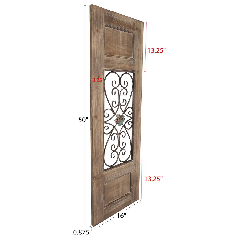 Timberlake Hastings Home 50&quot; Door Panel in Bronze Metal, , large
