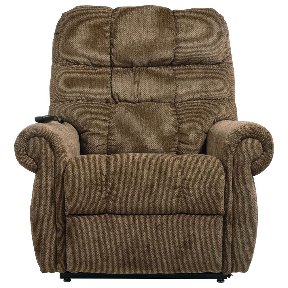 Signature Design by Ashley Ernestine Power Lift Recliner in Truffle, , large